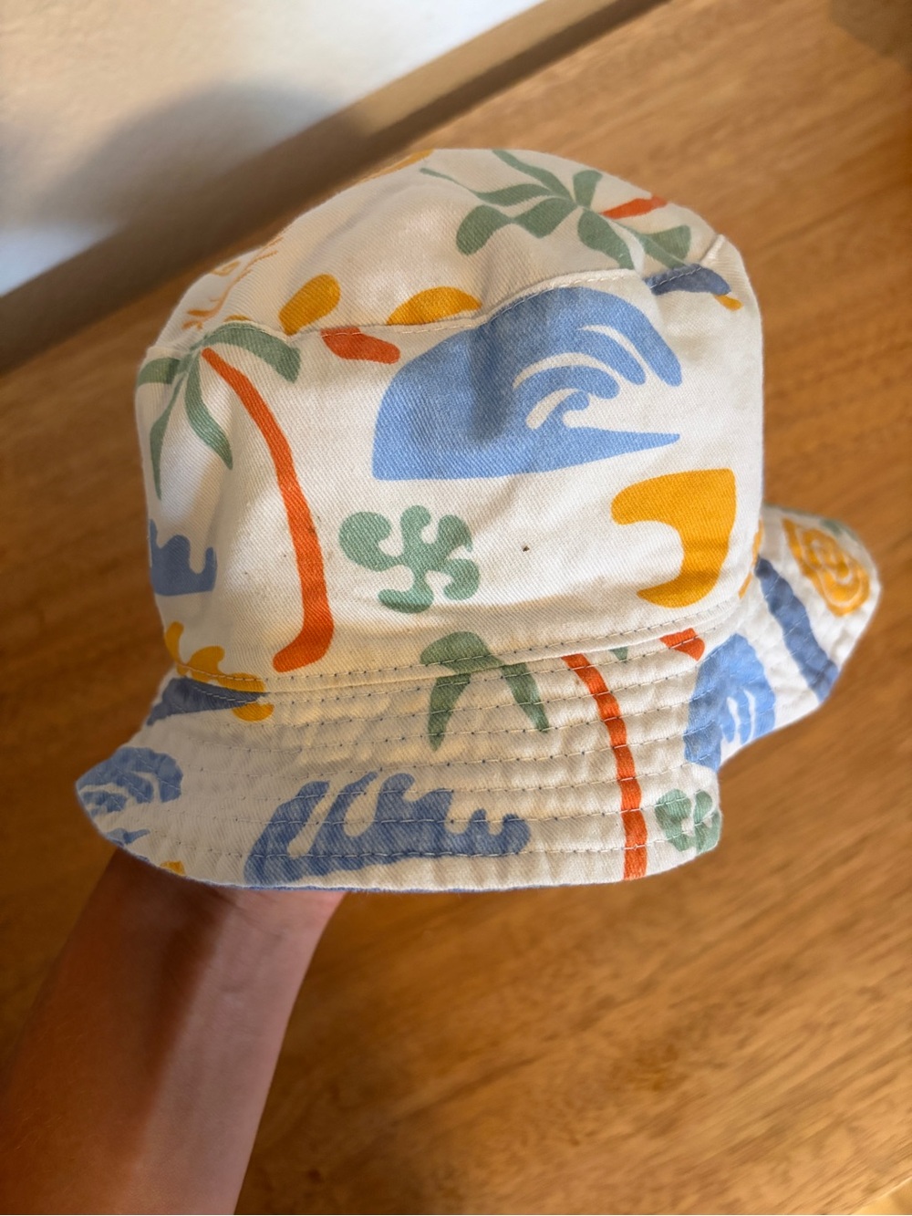 Reversible toddler bucket hat 12-18months
